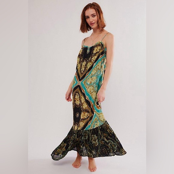 Free People Dresses & Skirts - Free People Mojave Mermaid Metallic Maxi Slip Dress